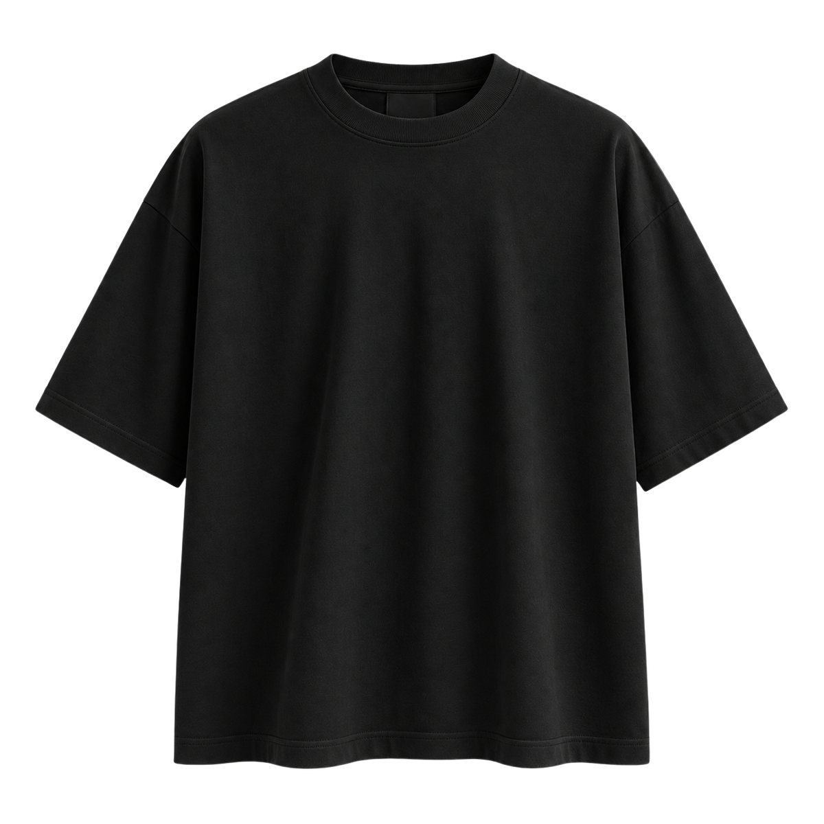 Premium Heavyweight Oversized Cotton T-Shirt – Black | EMMERGREY