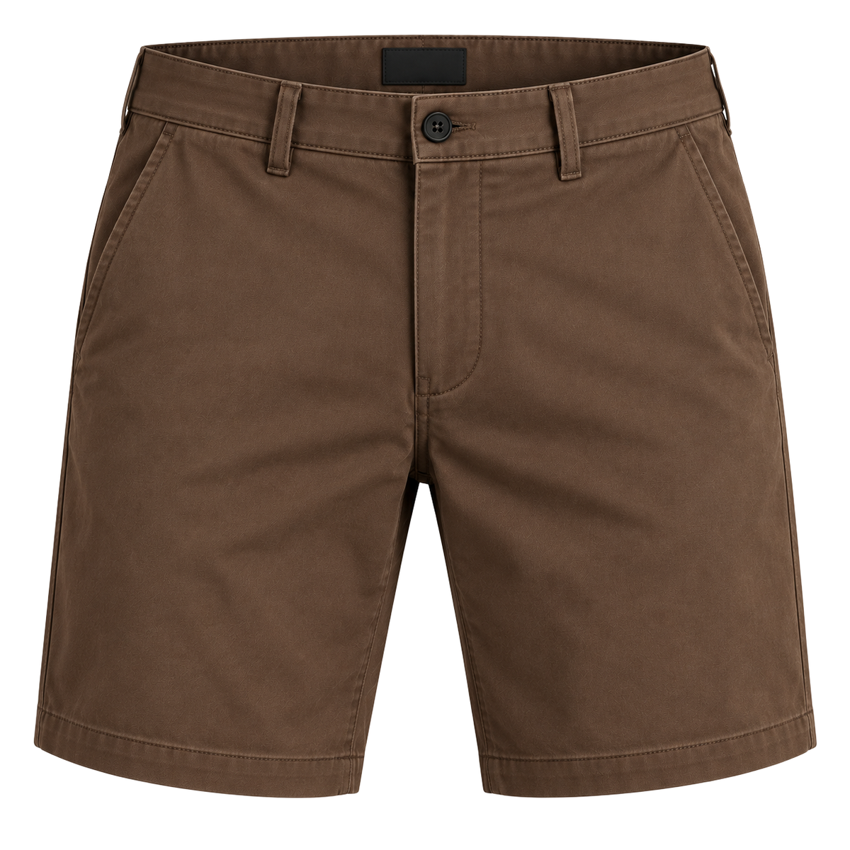 Premium Cotton Twill Tailored Shorts – Chocolate Brown | EMMERGREY