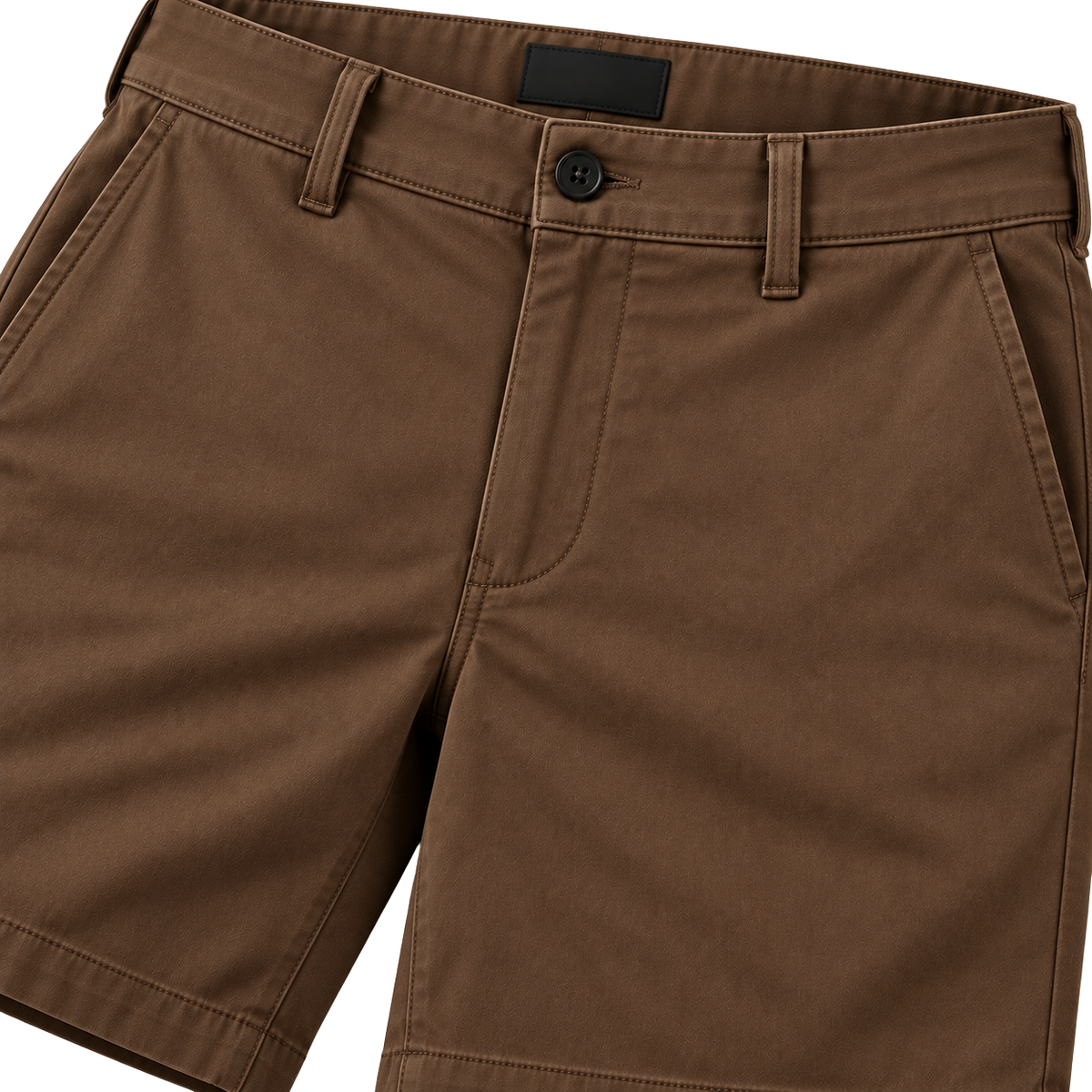 Premium Cotton Twill Tailored Shorts – Chocolate Brown | EMMERGREY