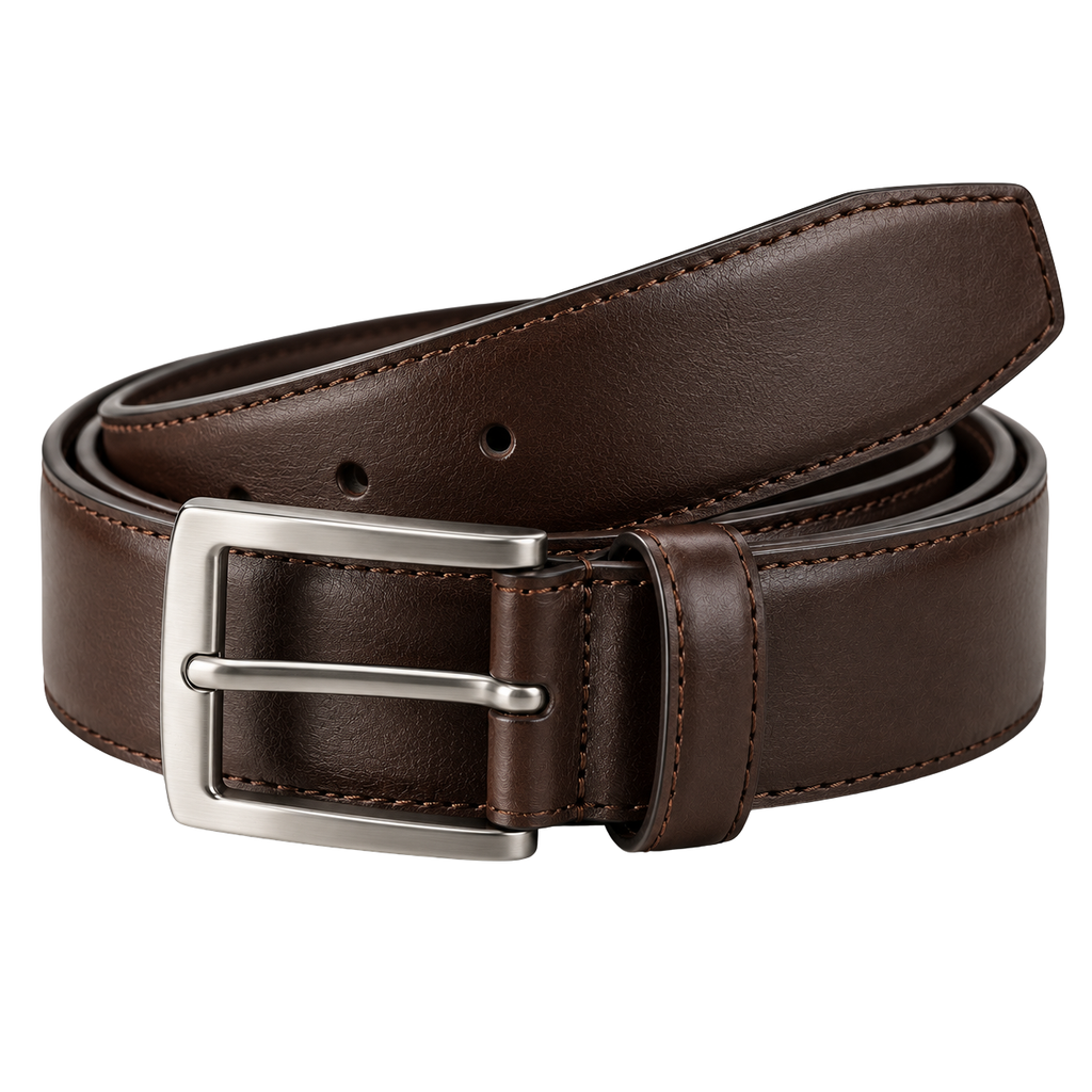 Premium Full-Grain Leather Belt – Dark Brown | EMMERGREY