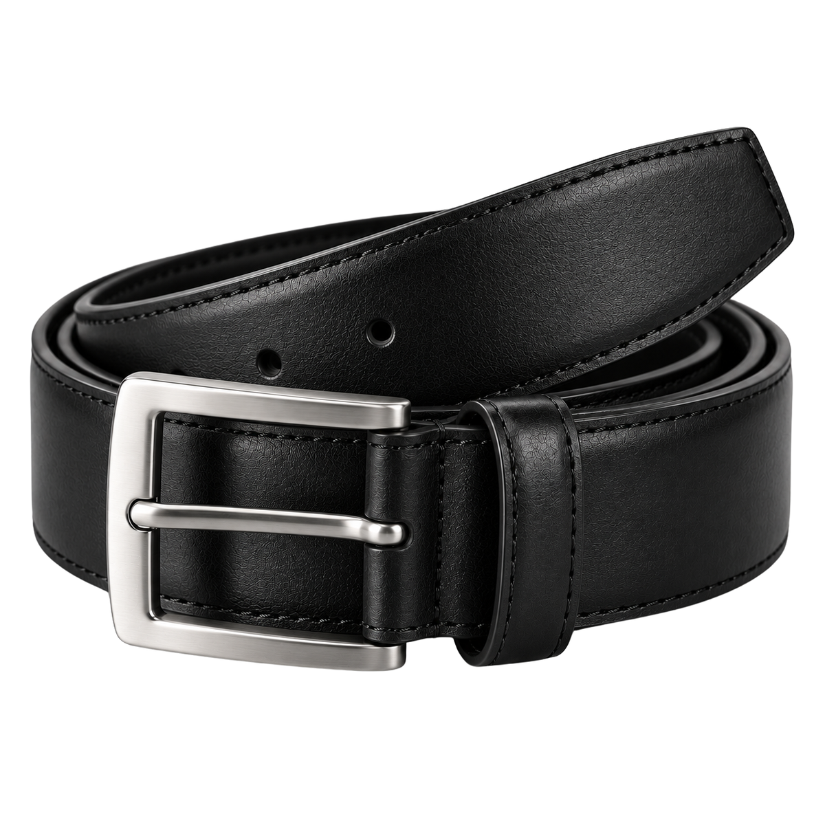 Premium Full-Grain Leather Belt – Black | EMMERGREY