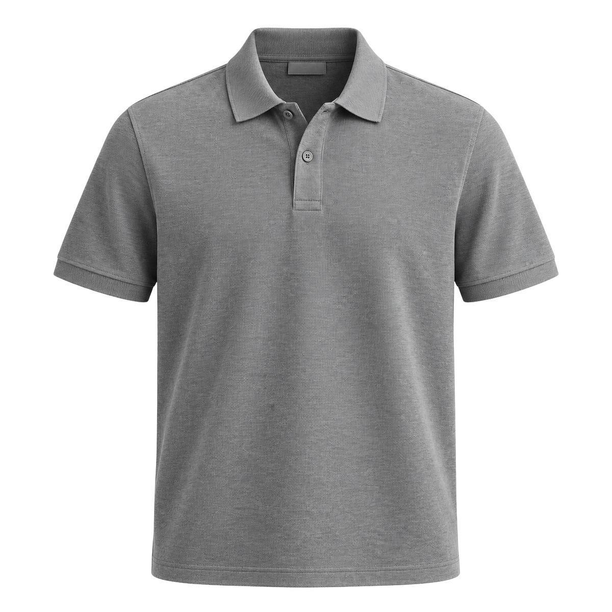 Premium Cotton Piqué Polo Shirt – Grey | EMMERGREY