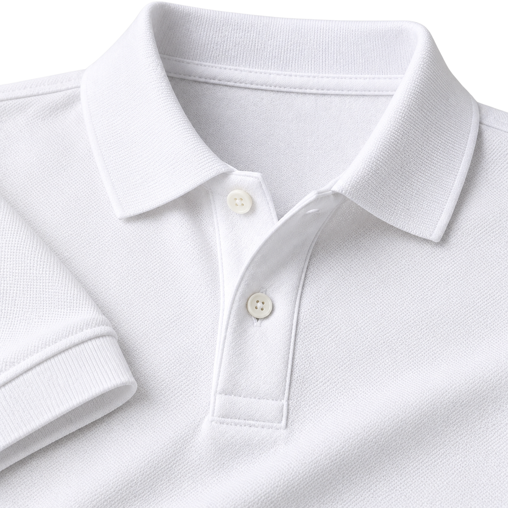 Premium Cotton Piqué Polo Shirt – White | EMMERGREY