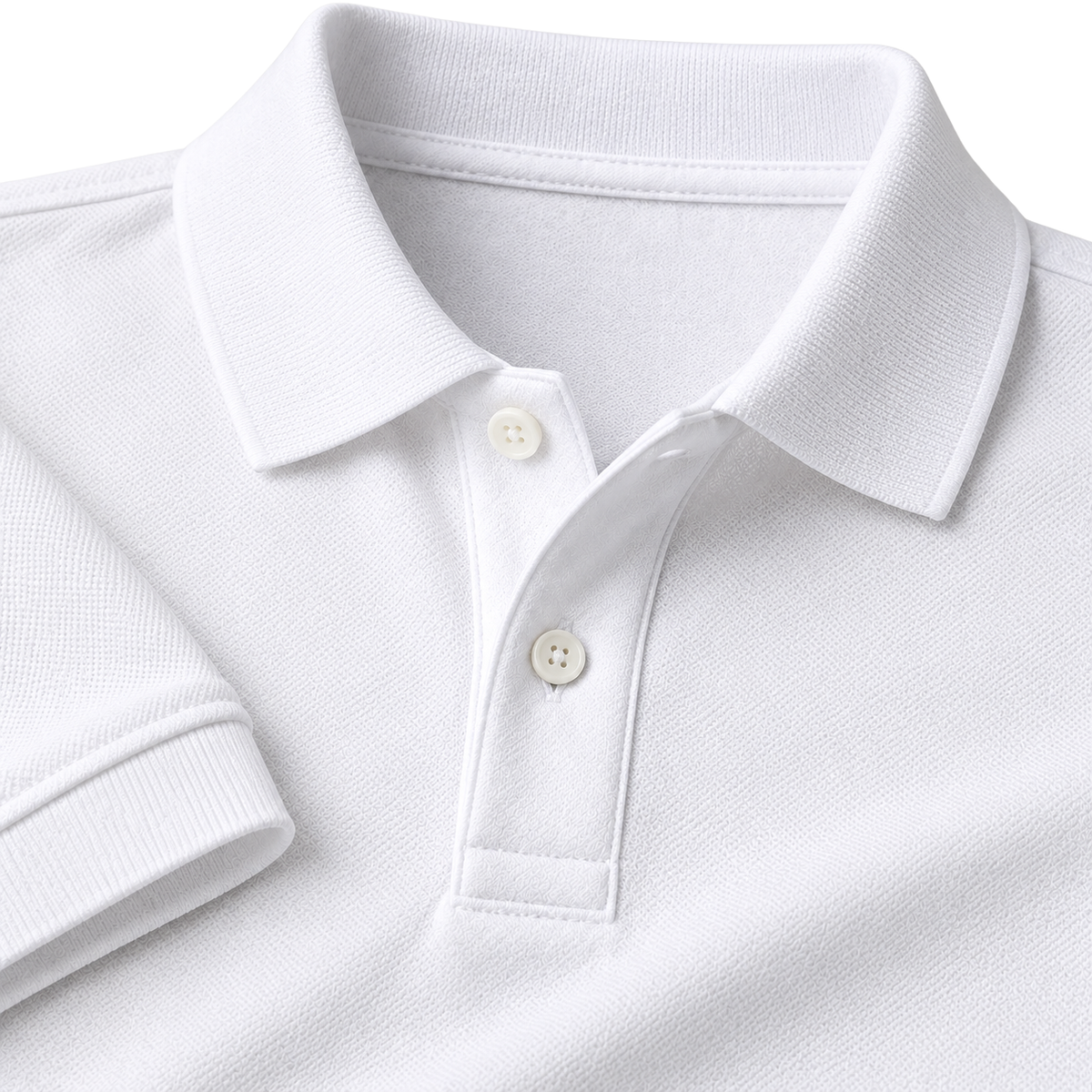 Premium Cotton Piqué Polo Shirt – White | EMMERGREY