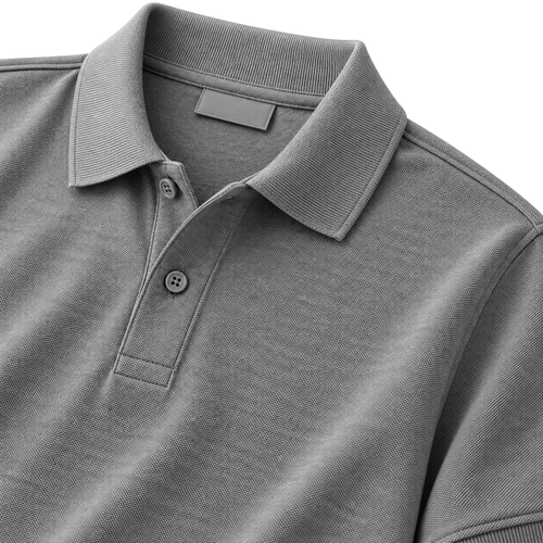 Premium Cotton Piqué Polo Shirt – Grey | EMMERGREY
