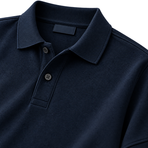 Premium Cotton Piqué Polo Shirt – Navy | EMMERGREY