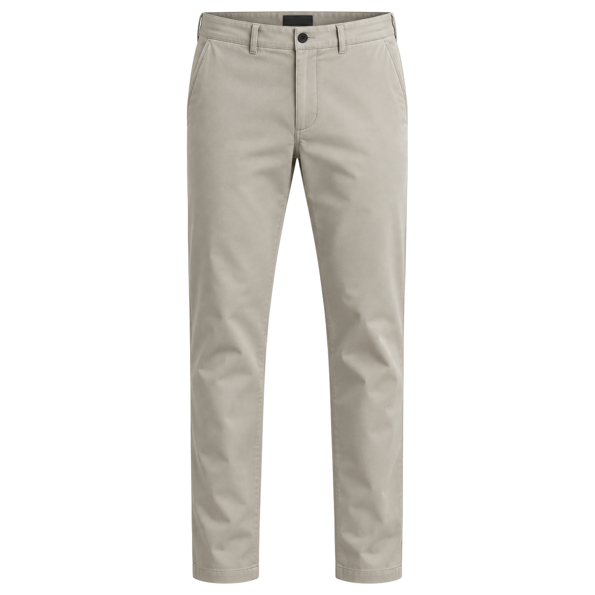 Premium Cotton Twill Chino Trousers – Stone | EMMERGREY