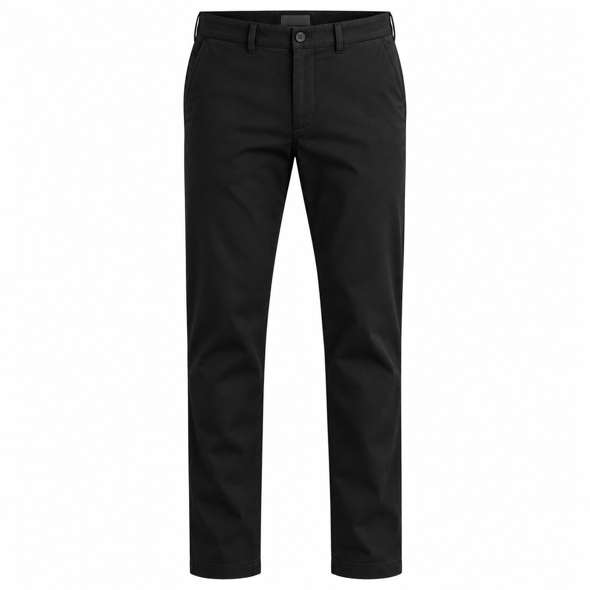 Premium Cotton Twill Chino Trousers – Black | EMMERGREY