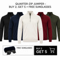 RL QUARTER-ZIP JUMPER – BUY 2, GET 5 + FREE SUNGLASSES